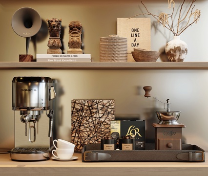 现代咖啡机su模型