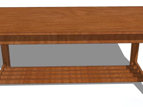 茶几 方茶几 实木茶几su模型