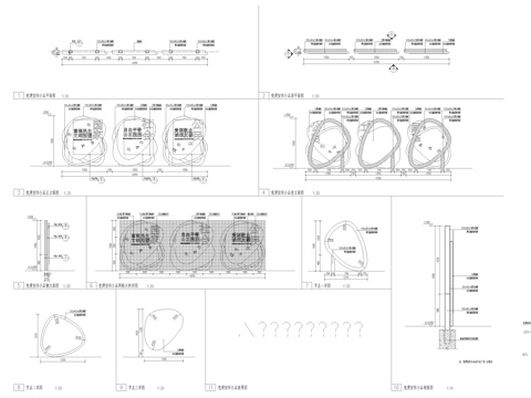 党建宣传小品详图cad施工图