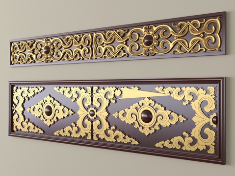 中式雕花 仿古雕花 浮雕雕花su模型