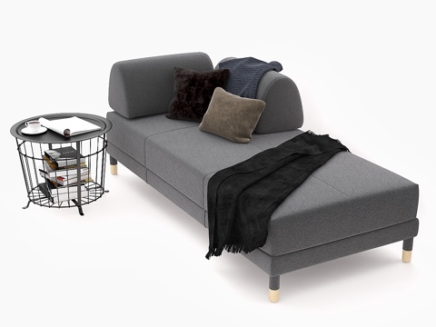  宜家弗洛特博沙发床3d模型 