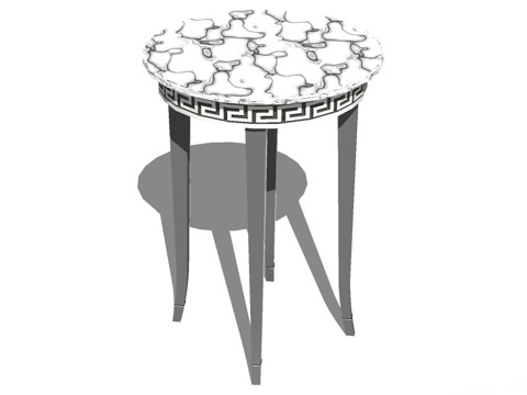 茶几 角几 边几 实木角几su模型