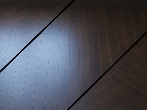  Upofloor 橡木深色橡木拼花地板3d模型 