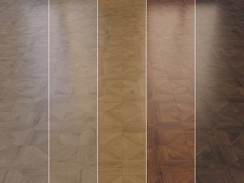  经典模块化拼花地板QUICKSTEP套装13d模型 