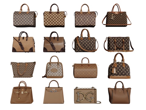 现代双肩包 背包 书包 皮包 行李包su模型