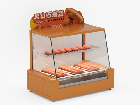 烤肠机便利店电器su模型