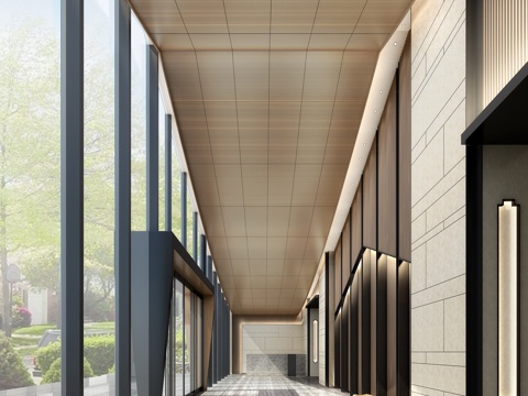 门厅大堂3d模型