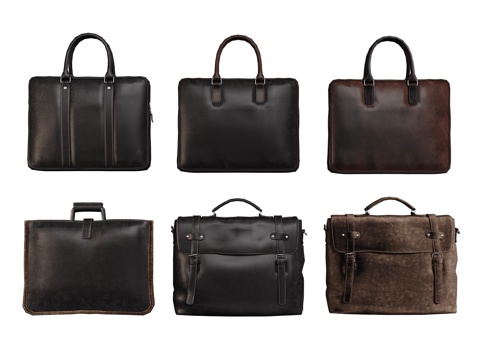 现代公文包 手提包 办公皮包su模型