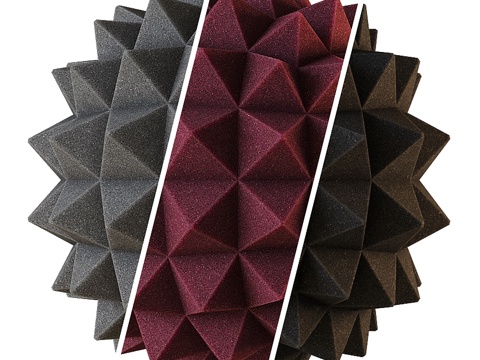  吸音泡沫材料3d模型 