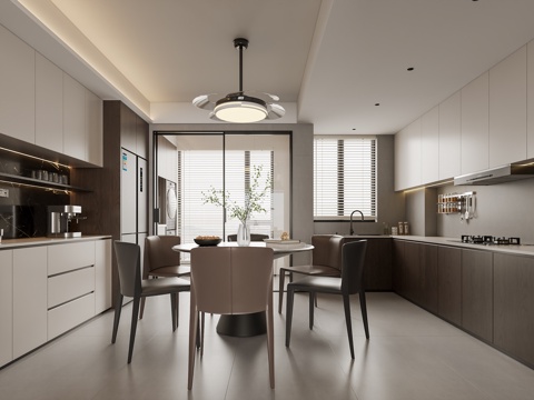  意式餐厅3d模型 