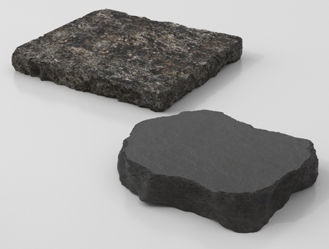  现代石头 石板 茶几 大理石3d模型 