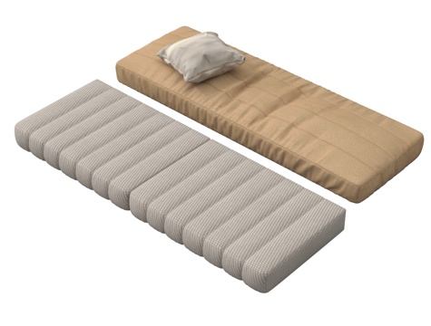 现代坐垫 沙发坐垫 飘窗坐垫 布艺su模型