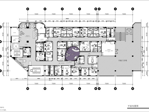 现代美容院 美容会所 施工图cad施工图