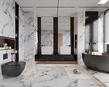  现代卫生间 酒店卫生间 别墅卫生间3d模型 