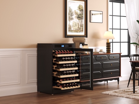  现代风格餐厅 家具酒柜 红酒 边柜3d模型 