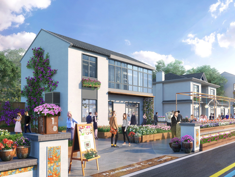 现代乡村自建房 农村别墅su模型