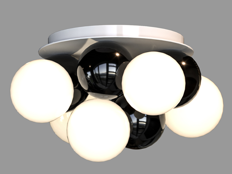  现代简约吸顶灯 吸顶灯 简约吸顶灯 灯 圆形吸顶灯3d模型 