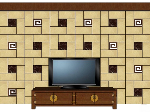 定制电视柜 电视柜 新中式电视柜 组合电视柜 实木电视柜su模型