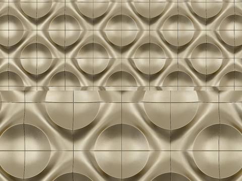 现代意式装饰墙板3d模型