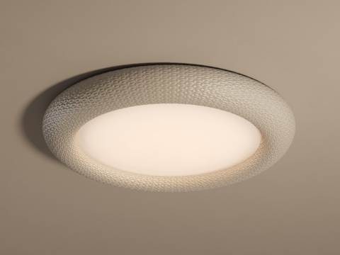 法式奶油吸顶灯su模型