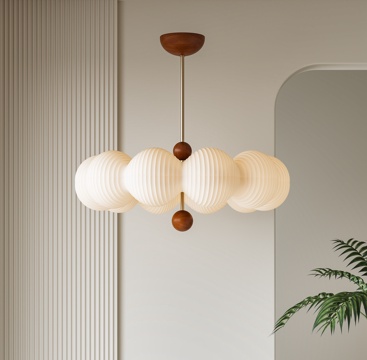 法式中古吊灯 纸吊灯 客厅吊灯 餐厅吊灯 吧台吊灯 艺术吊灯su模型