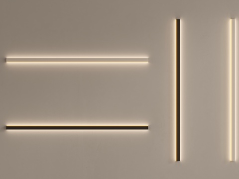 现代极简壁灯su模型