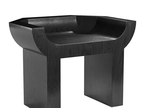  新中式木凳3d模型 