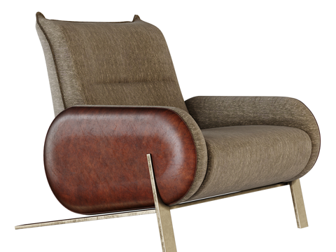  现代轻奢 ENNE TUNDRA 扶手椅3d模型 