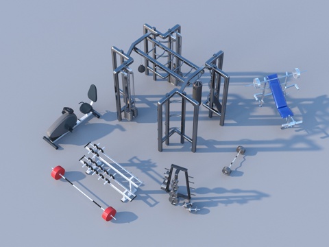  健身器材 运动器材3d模型 