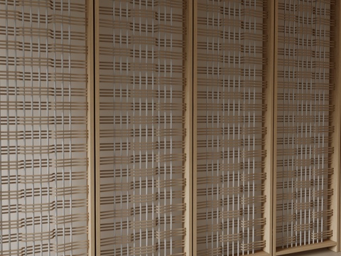  现代屏风隔断3d模型 