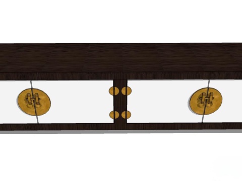 定制电视柜 电视柜 新中式电视柜 组合电视柜 实木电视柜su模型