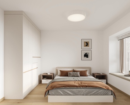  现代 卧室 家居卧室3d模型 