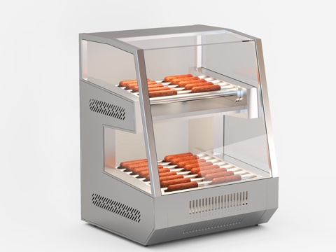 烤肠机 便利店电器su模型