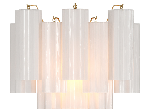  现代轻奢金属玻璃装饰壁灯3d模型 