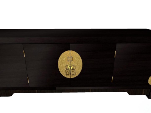 定制电视柜 电视柜 新中式电视柜 组合电视柜 实木电视柜su模型