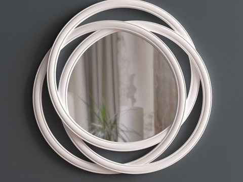 欧式古典镜子 装饰镜 卫浴镜 梳妆镜 挂镜 墙镜 欧式镜3d模型