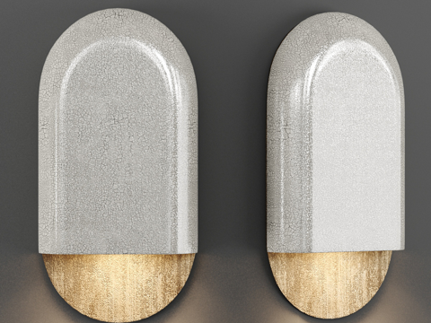  现代轻奢 Emmanuelle Simon Raku 壁灯3d模型 