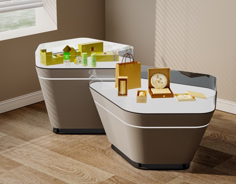 现代展台  陈设展品 茶叶展品su模型