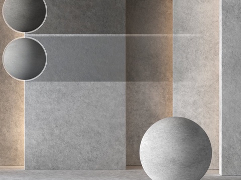  3 装饰性混凝土灰泥材质 8K（无缝）3d模型 