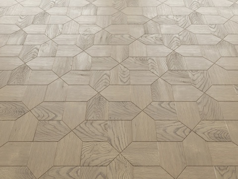  现代意式橡木拼花木地板瓷砖3d模型 