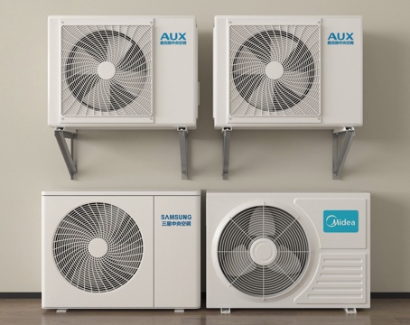 现代空调外机 空调压缩机 外机保护罩su模型