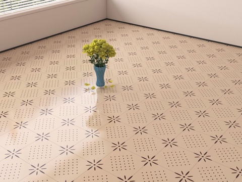 法式复古地砖 花砖 瓷砖su模型