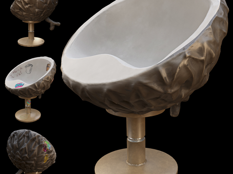  现代装饰扶手椅3d模型 