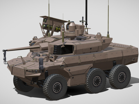 现代步兵战车 装甲车 运兵车su模型