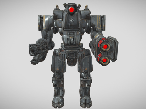 科技感战斗机器人 机甲 武器 战斗装甲su模型su模型