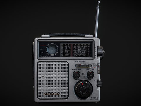 复古收音机 复古电器 收音机su模型