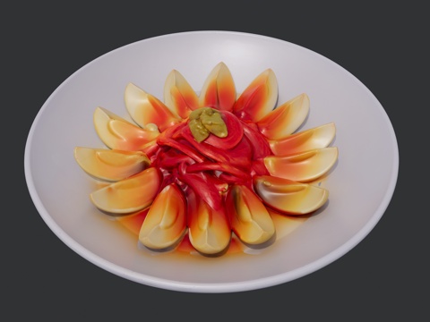 一盘凉拌变蛋su模型