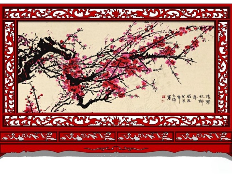 屏风，实木屏风 中式屏风 隔断屏风su模型