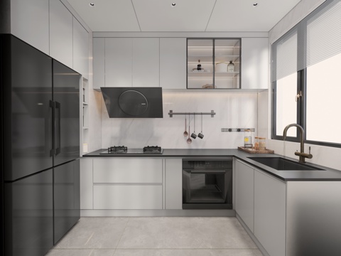 厨房  厨具su模型