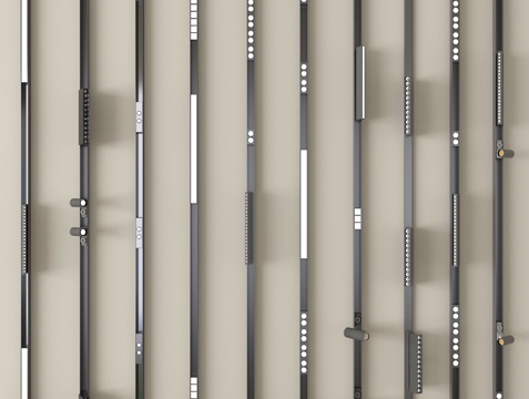 现代筒灯射灯 轨道射灯 线形射灯su模型